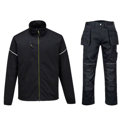 Ubranie robocze bluza FLEX SHELL+spodnie do pasa, bawełniane/spodnie z kieszeniami kaburowymi/ogrpdniczki PW3 PORTWEST (T620, T601, PW347, T602, PW346